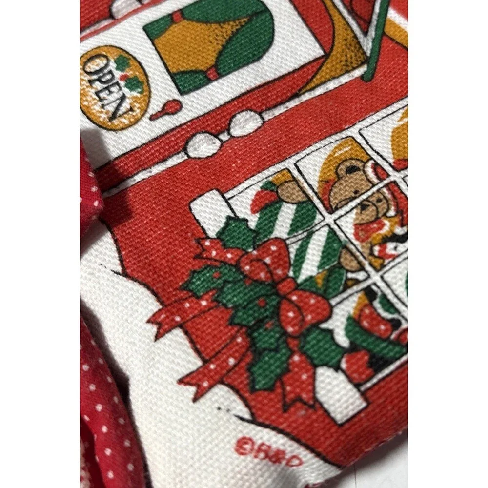 Vintage 80’s/90’s B&D Christmas Potholders Lot 4 RARE Toy Shop, Teddy, Bow Fruit